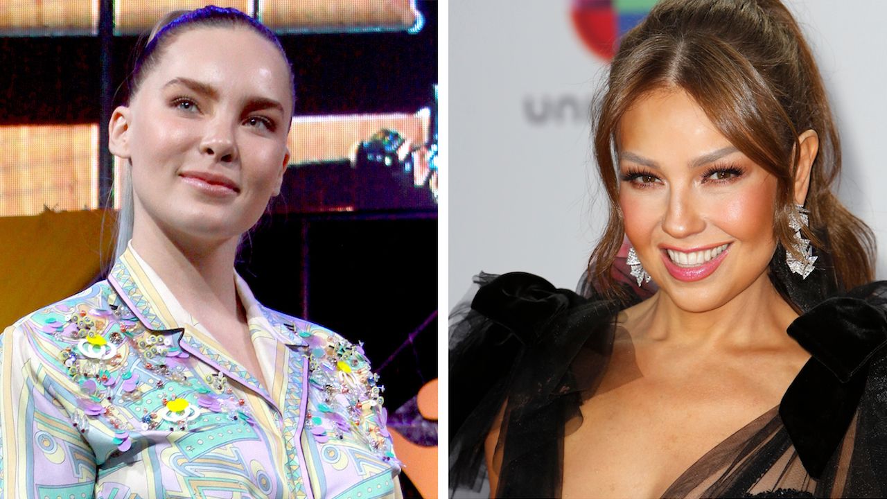 Belinda y Thalía comparten trayectoria como actrices y cantantes.