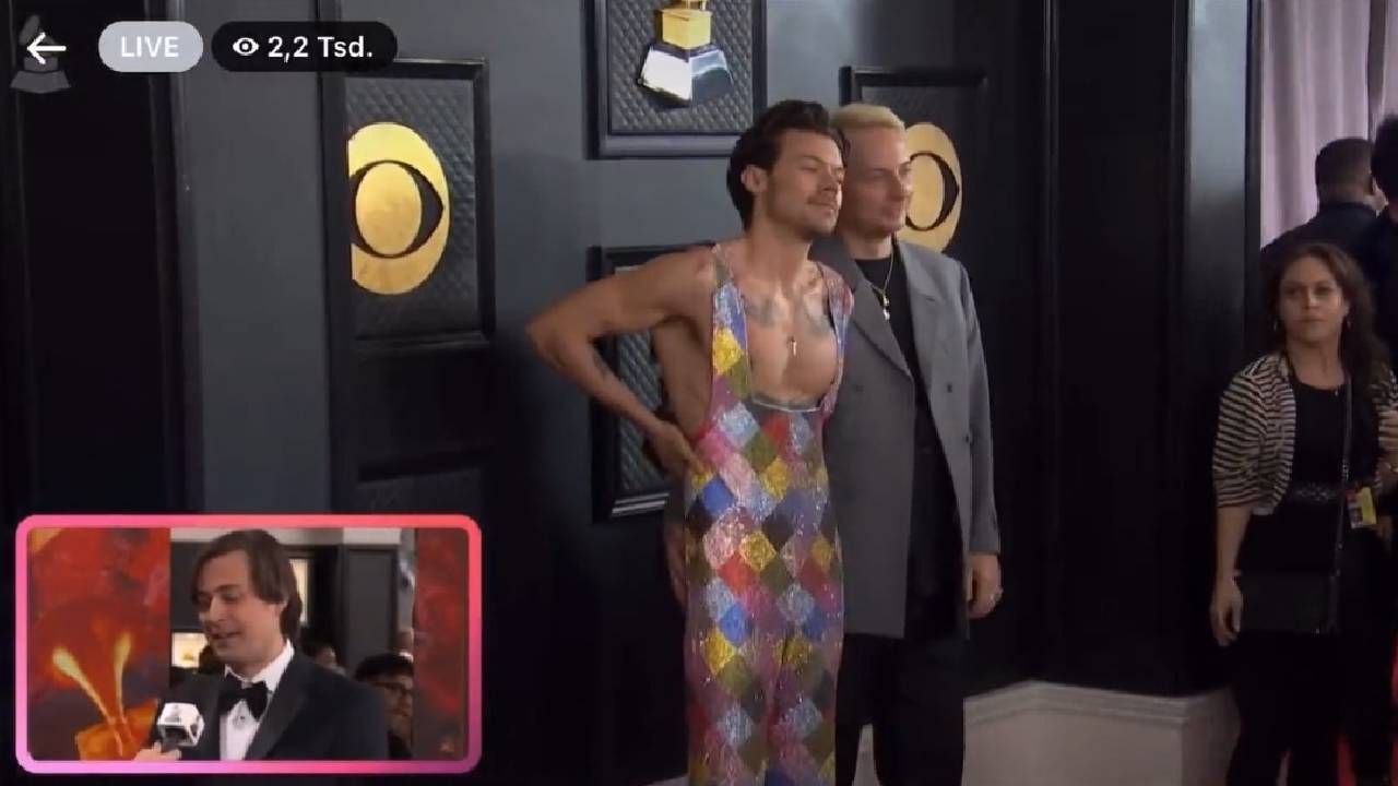 Kid Harpoon toqueteó a Harry en la alfombra roja