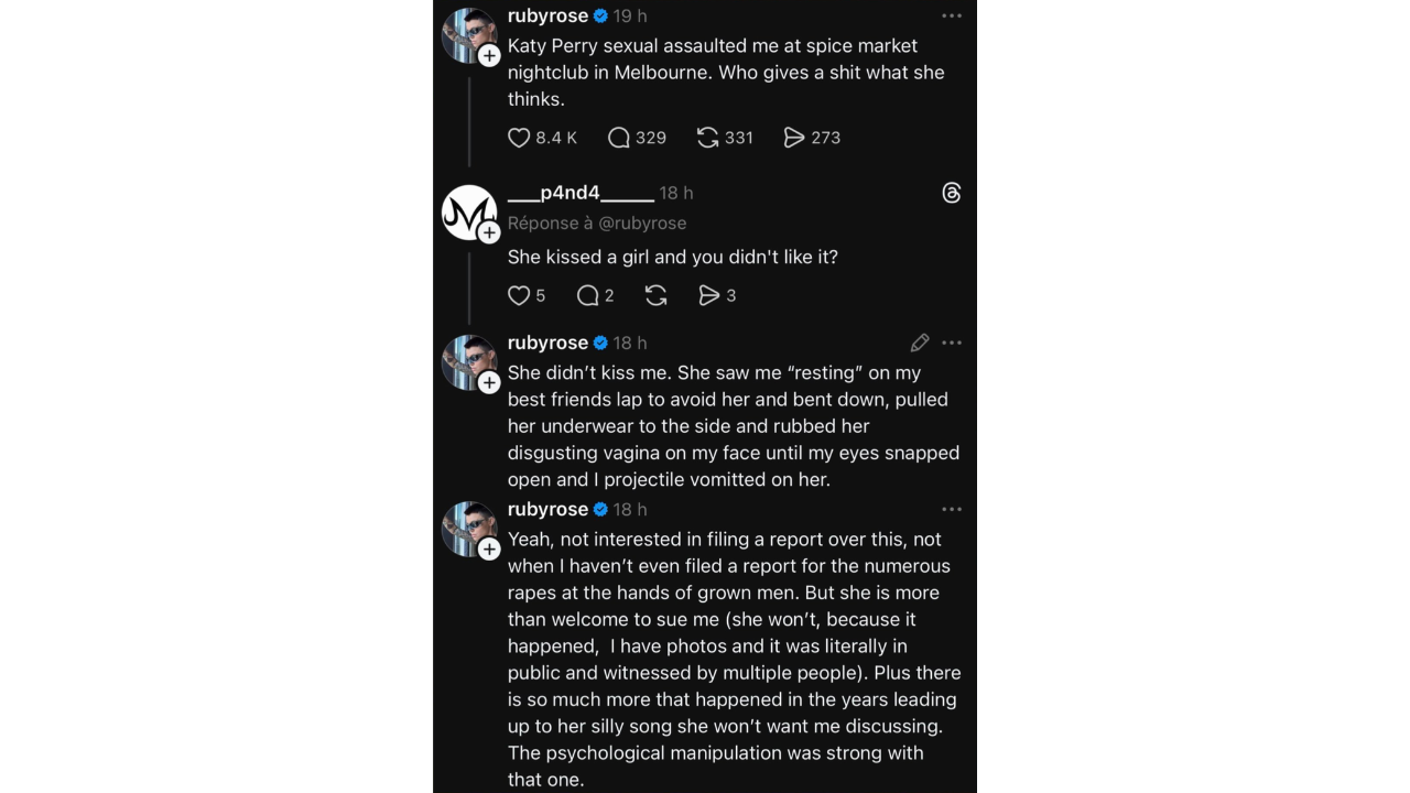 La declaración de X.