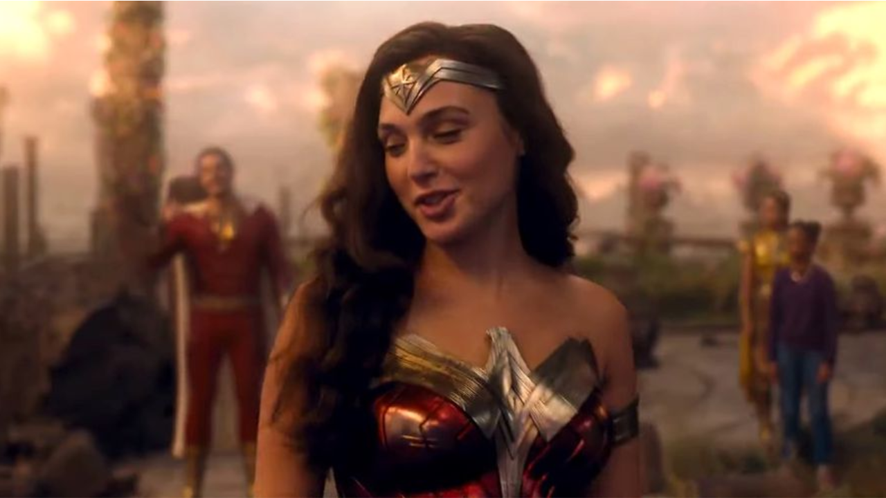 Gal Gadot como Mujer Maravilla en '¡Shazam 2! La furia de los dioses'.