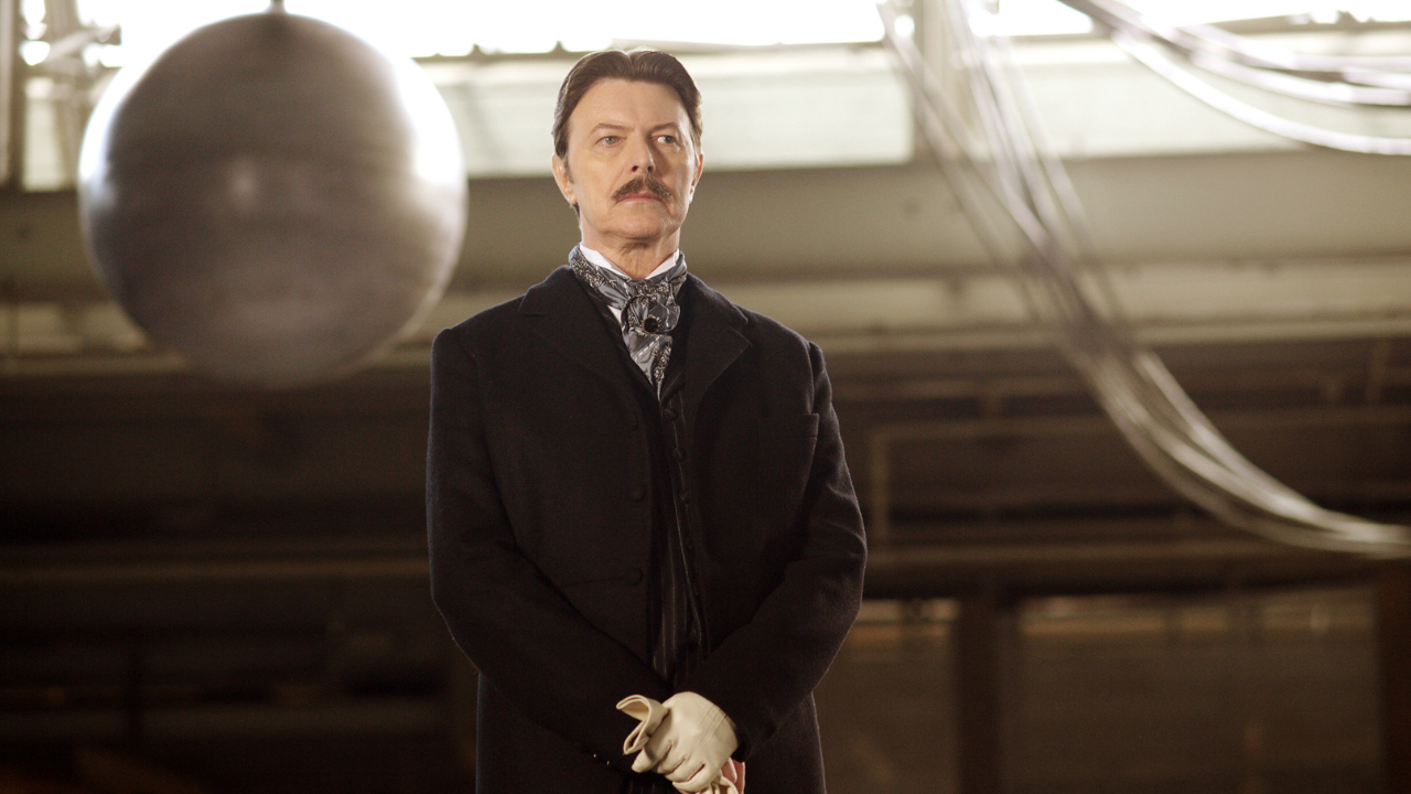 David Bowie como Nikola Tesla en 'El gran truco'.