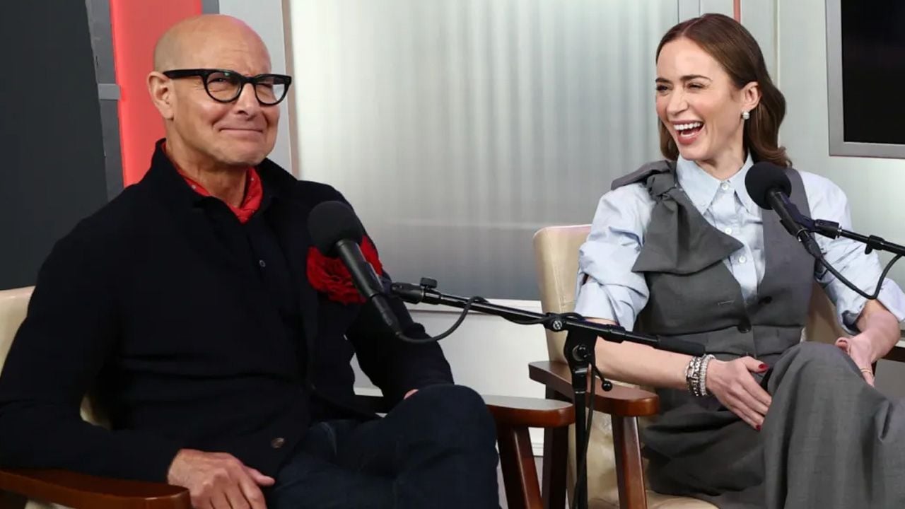 Stanley Tucci y Emily Blunt.