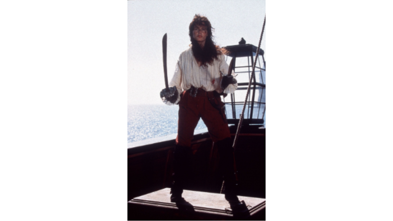 Geena Davis en 'La isla de las cabezas cortadas'.