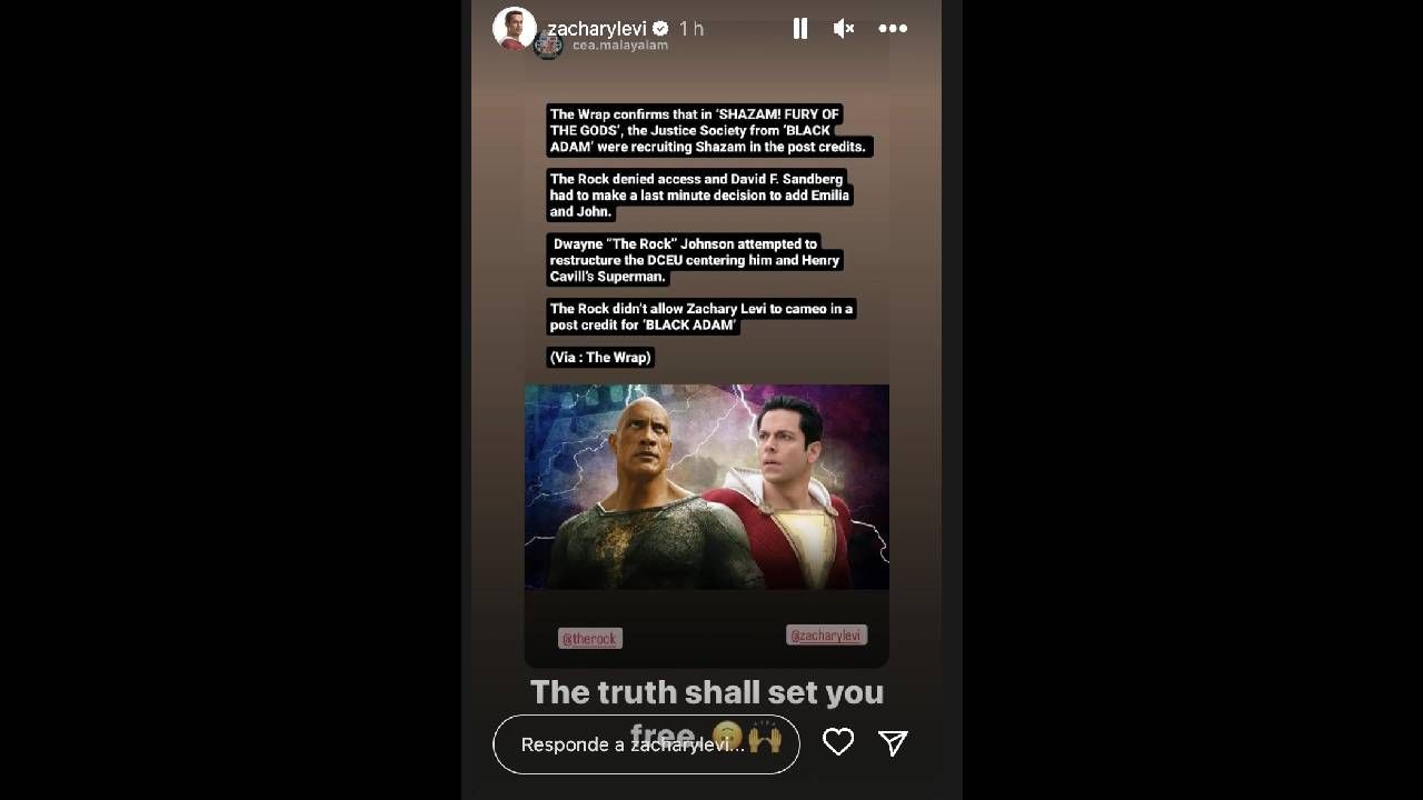 Así se pronunció Zachary Levi