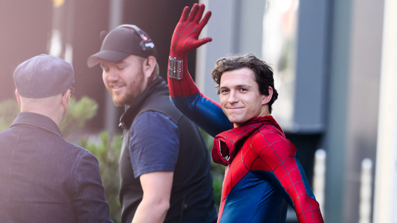 Tom Holland en grabaciones de 'Spider-Man: Brand New Day'.