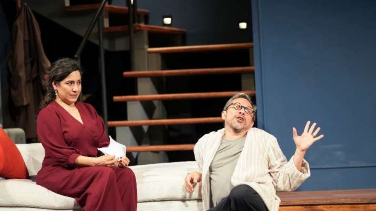 Tiaré Scanda en la obra de teatro La Nota.