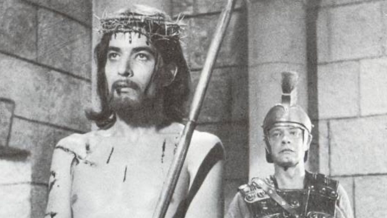 Enrique Rocha como Jesucristo en la película 