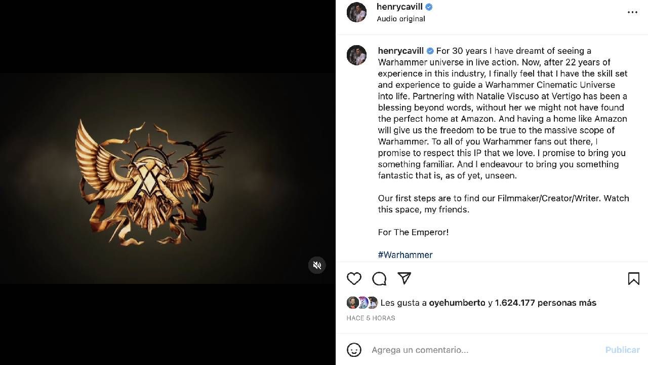 La confirmación de Henry Cavill 