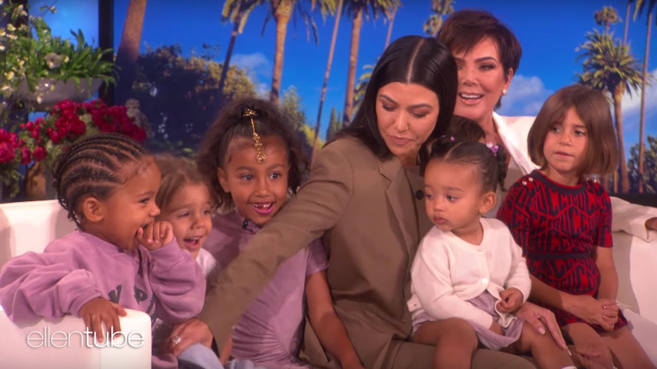 Algunos de los nietos de Kris Jenner.