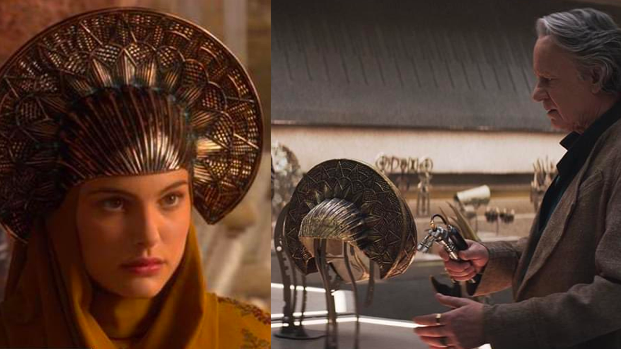 Padmé utiliza el tocado en El Ataque de los Clones.