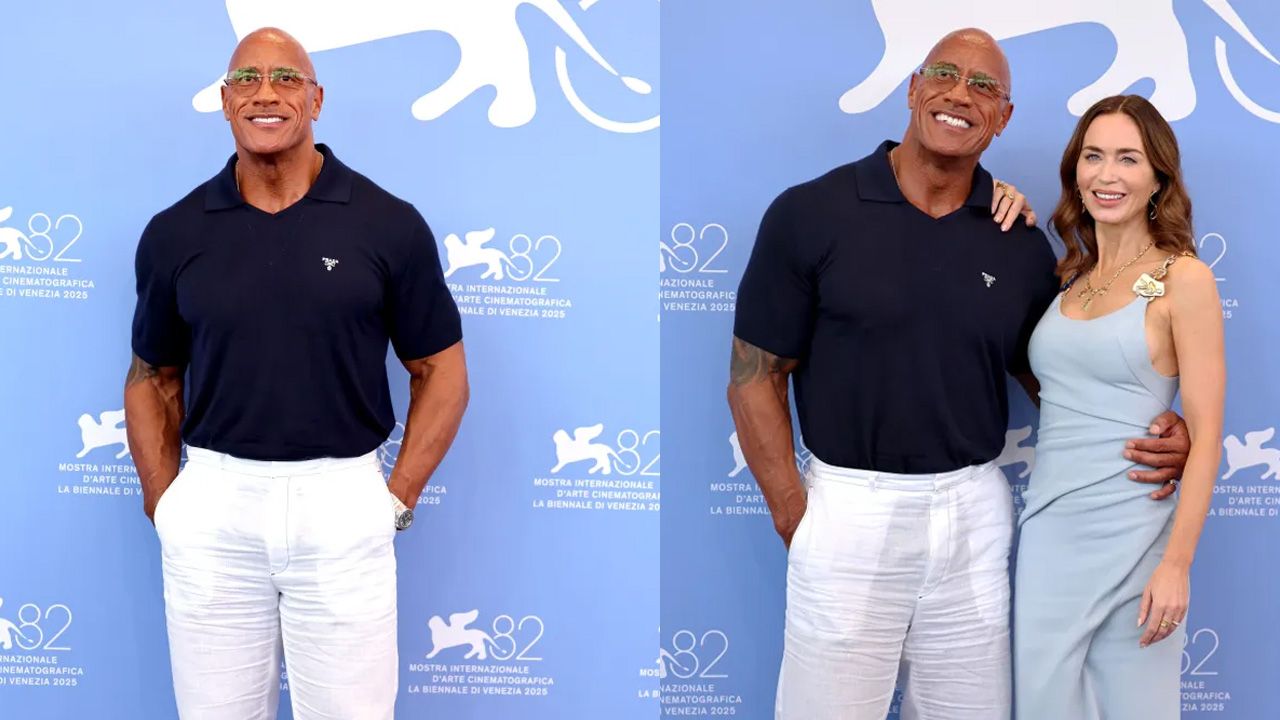 Dwayne Johnson en el Festival de Venecia.