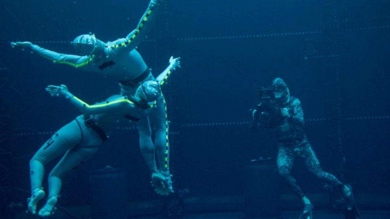 Peter Zuccarini en el rodaje de 'Avatar 2'.