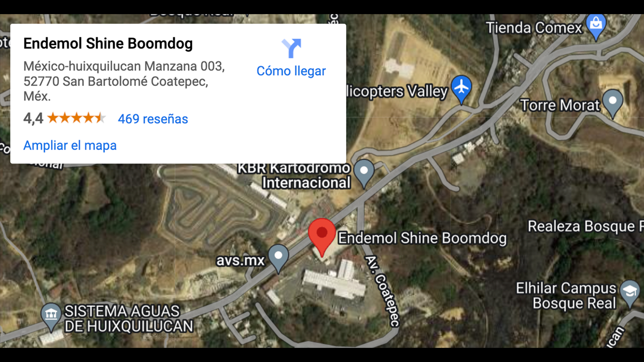 La dirección de 'La Casa de los Famosos'.