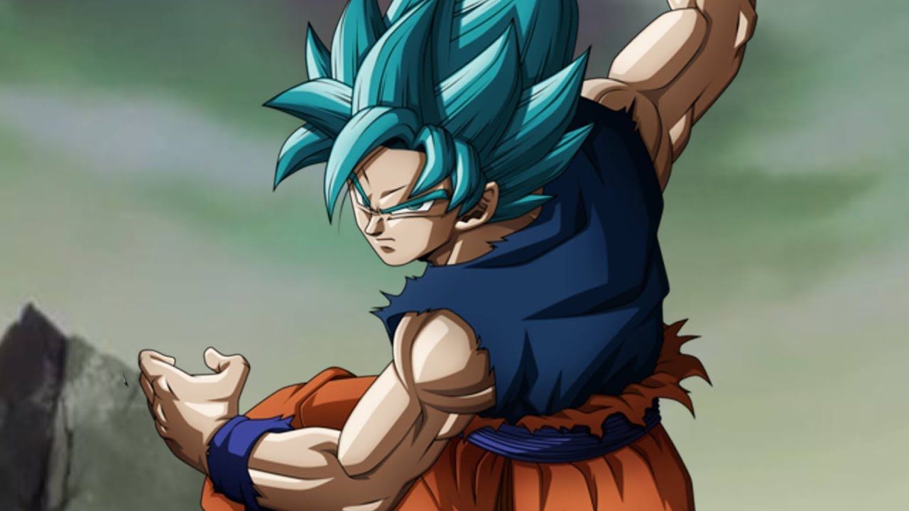 Goku como Super Saiyajin Blue.