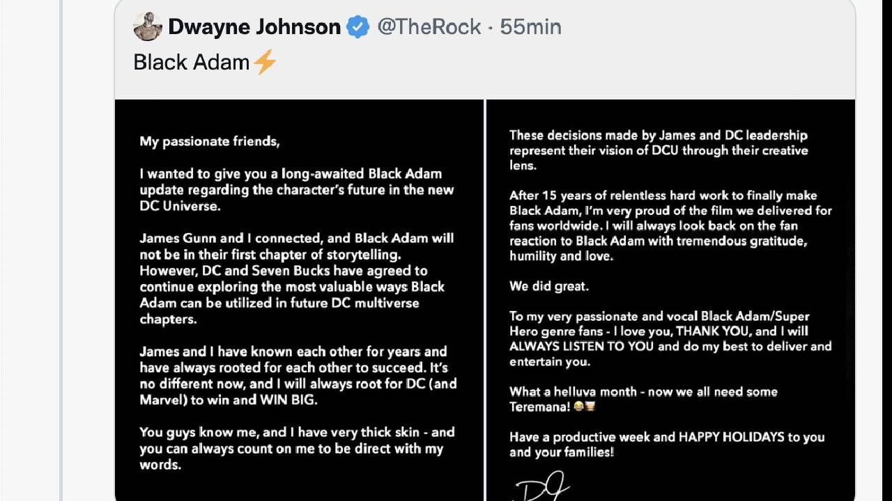 La despedida de Dwayne Johnson