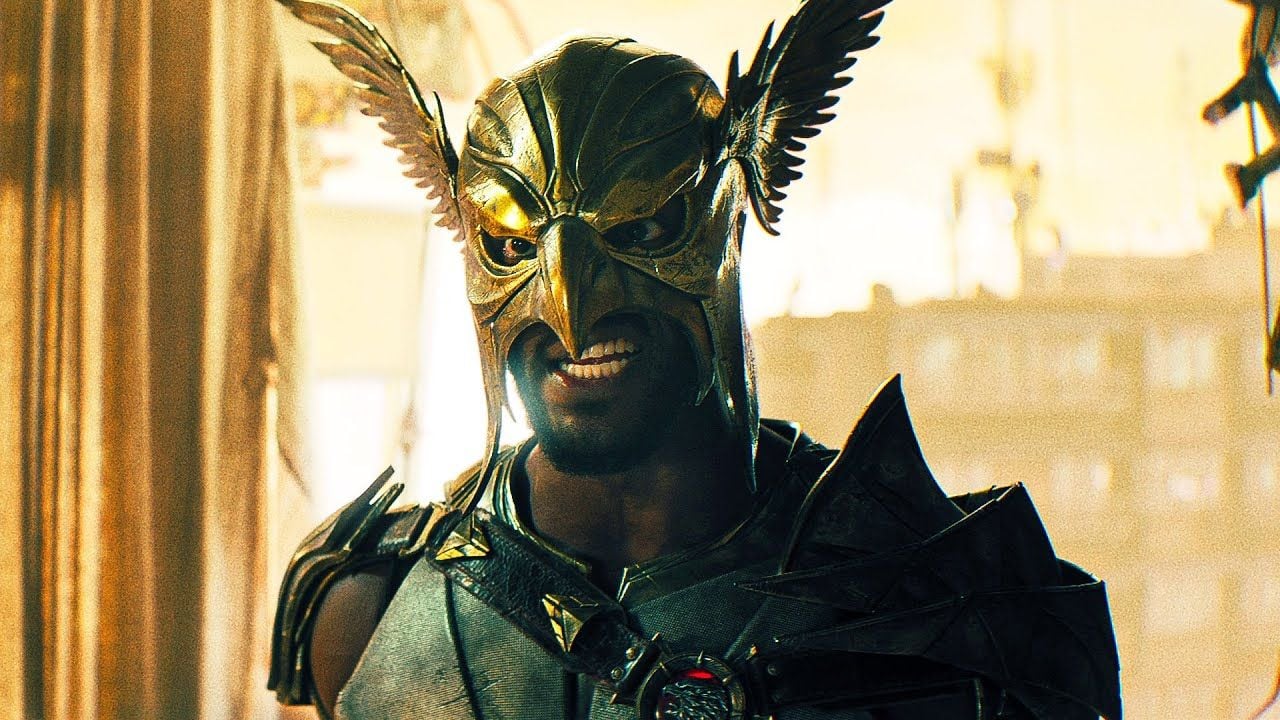 Aldis Hodge como Hawkman en la nueva película de 'Black Adam'.