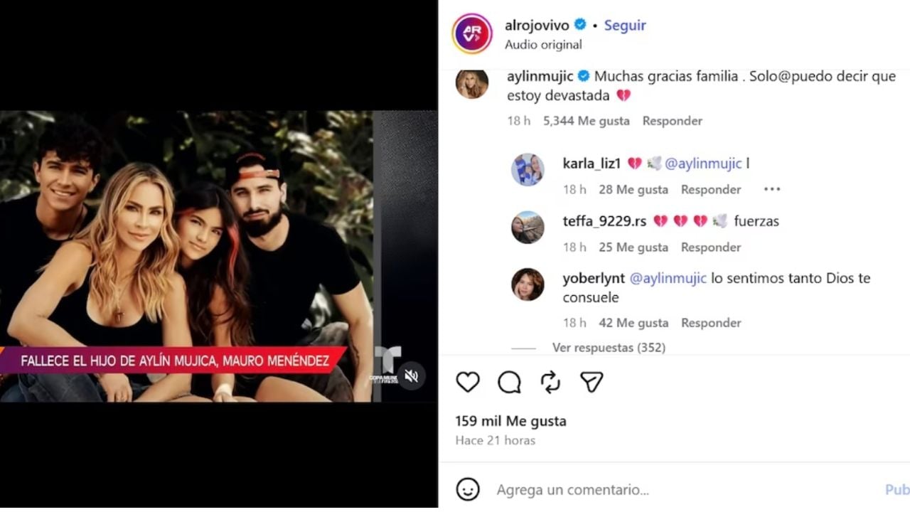 Programa confirma la muerte de el hijo de Aylín Mujica.