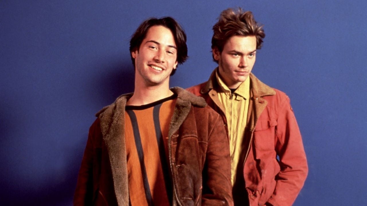 Keanu Reeves y River Phoenix.