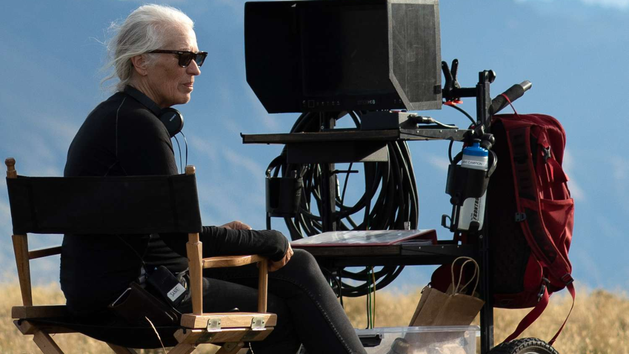 Jane Campion durante la filmación de 'The Power of the Dog'.