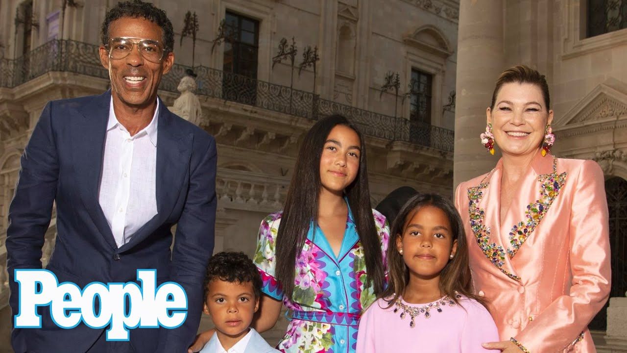 Ellen Pompeo y su familia.