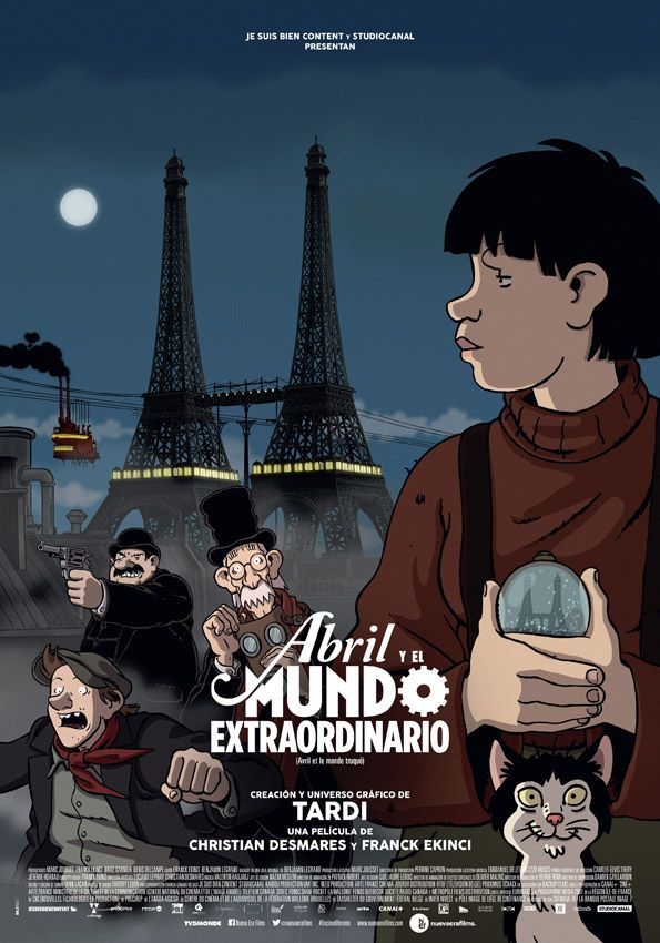 Abril y el mundo extraordinario - Película 2015.mx
