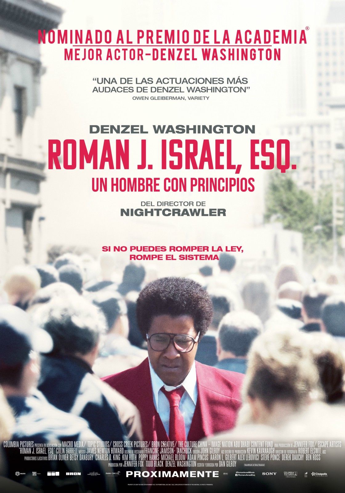 Roman J. Israel, Esq. Un hombre con principios - Película 2017.mx