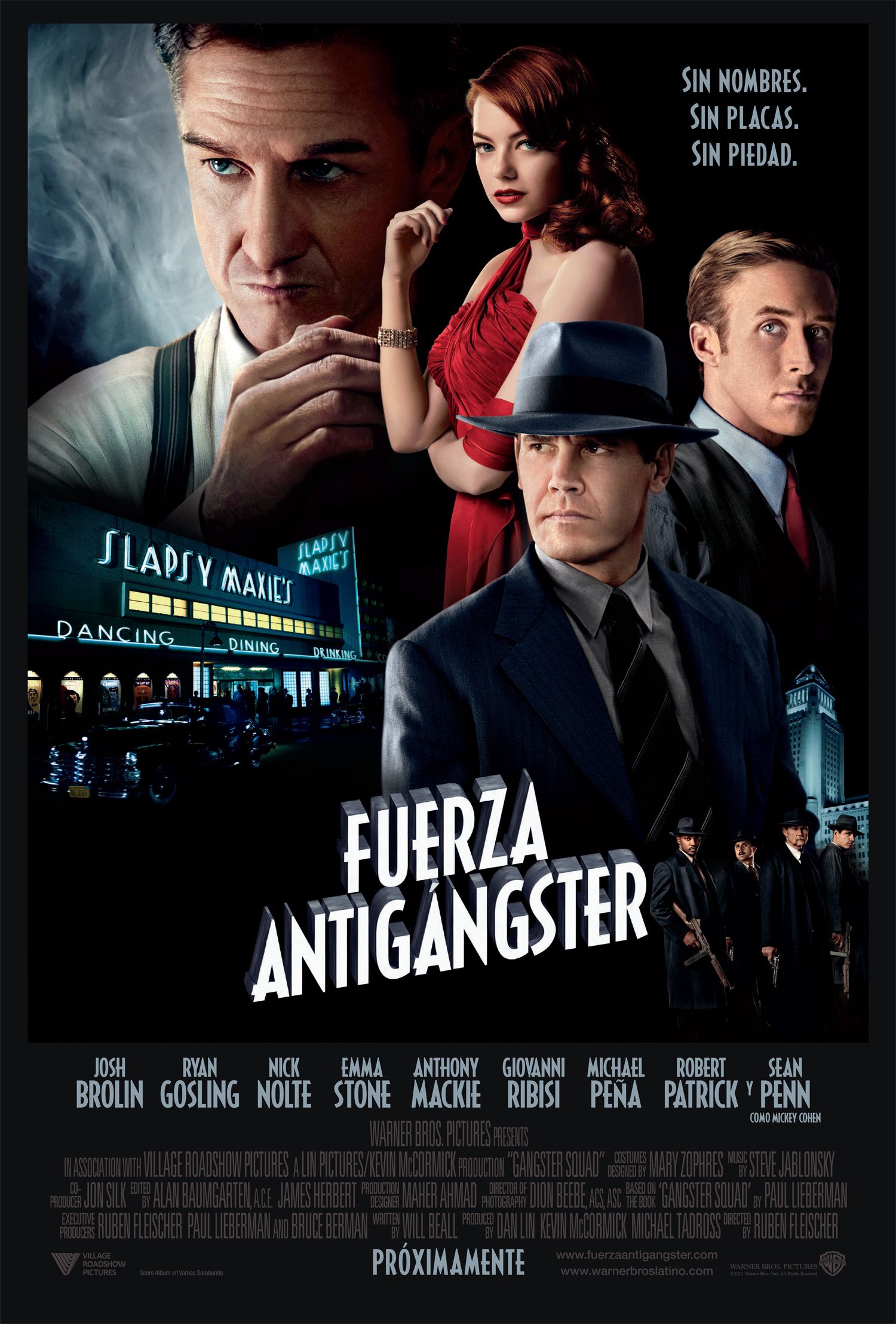 Fuerza antigángster - Película 2012.mx