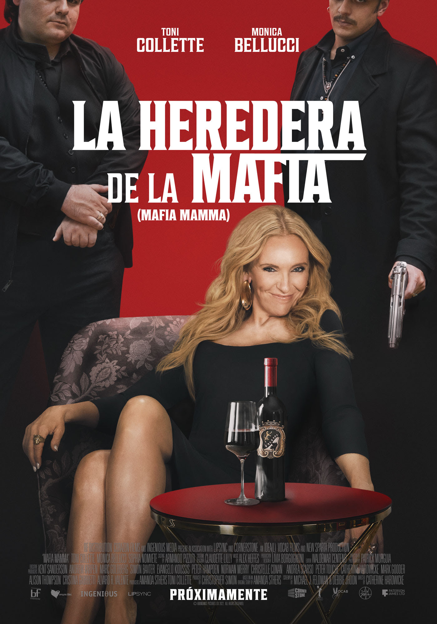 cartel de la heredera de la mafia/películas en cartelera abril 2023