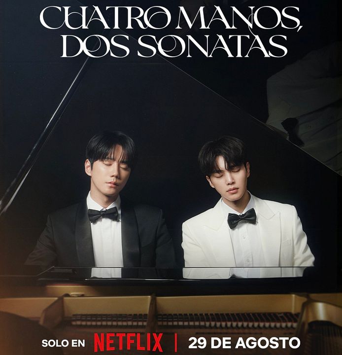  Cuatro manos, dos sonatas : Póster