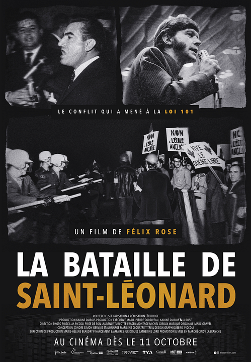 La bataille de Saint-Léonard : Póster