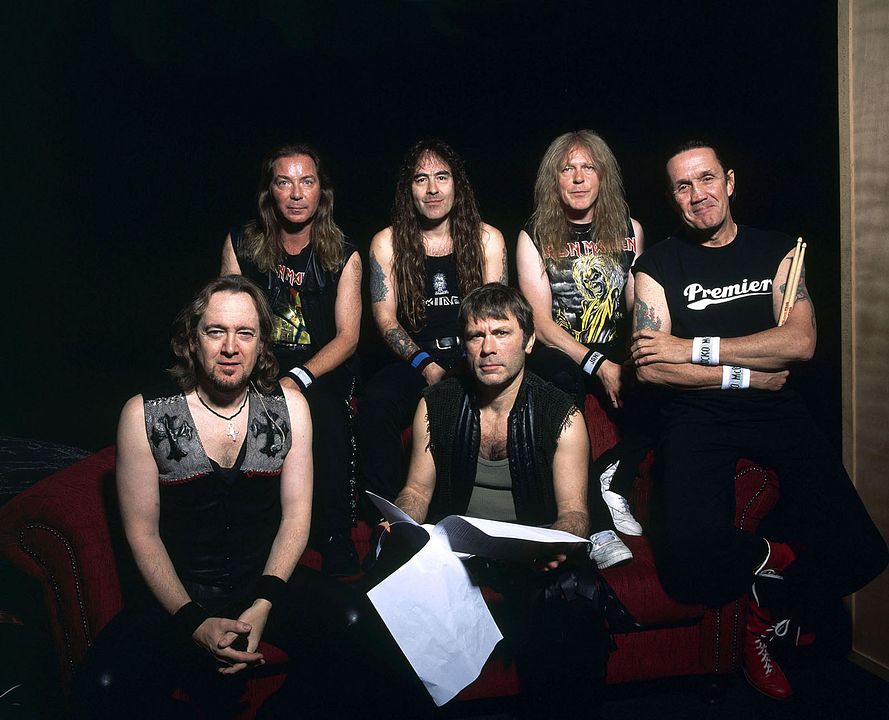 Iron Maiden: Burning Ambition : Foto Nicko McBrain, Steve Harris, Adrian Smith, Dave Murray, Janick Gers