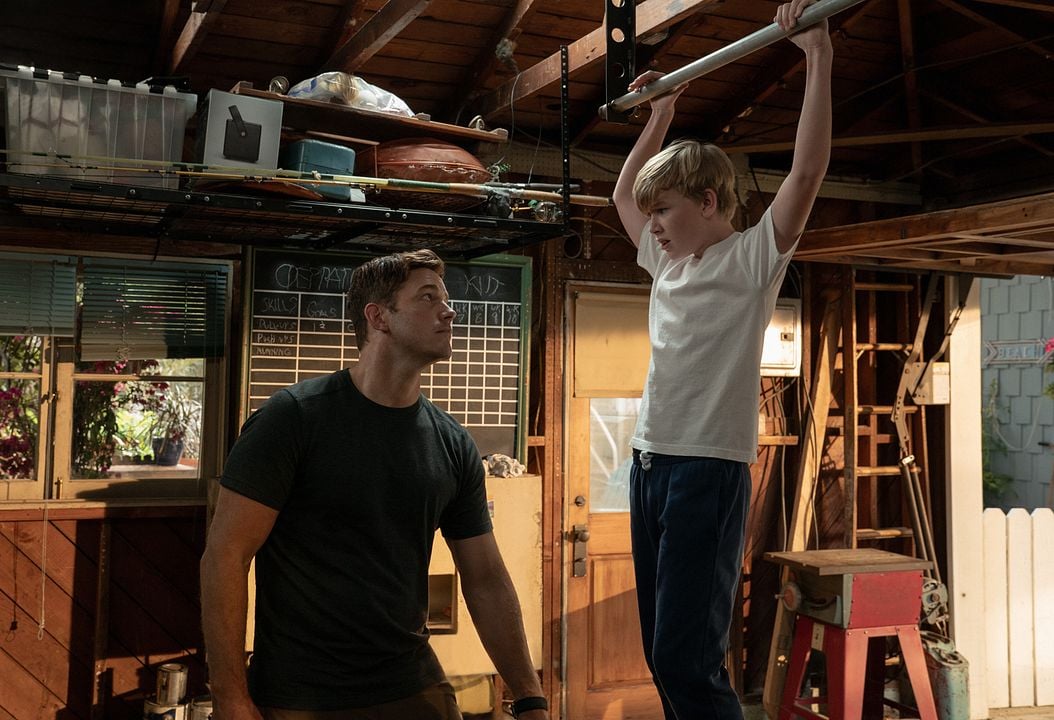 El camino del pequeño guerrero : Foto Jude Hill, Chris Pratt