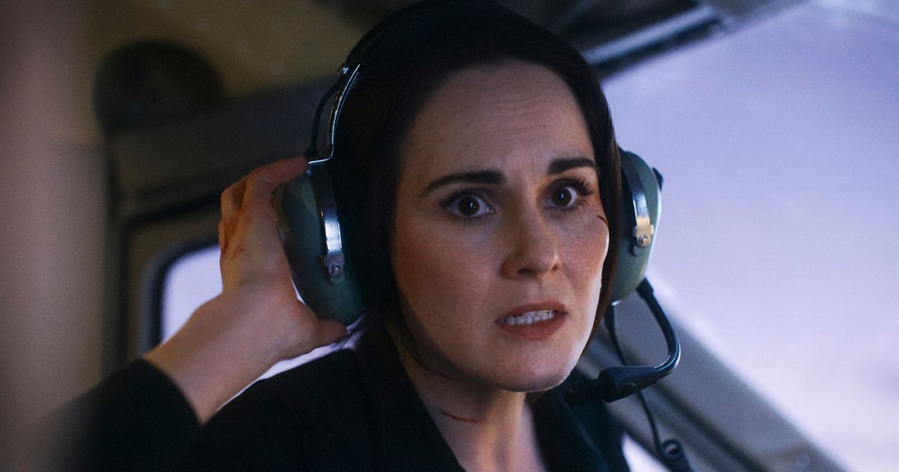 Amenaza en el aire : Foto Michelle Dockery