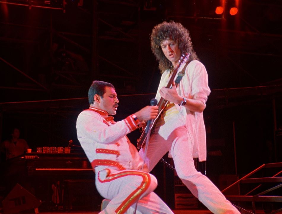 Queen Budapest : Foto Brian May, Freddie Mercury