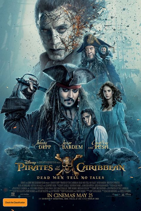 Piratas del Caribe: La venganza de Salazar : Póster