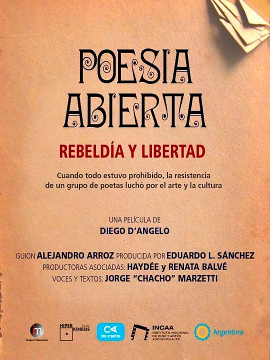 Poesía abierta, rebeldía y libertad : Póster