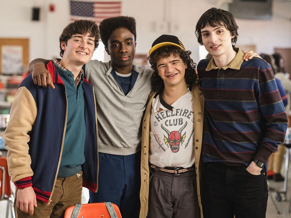 Una última aventura: Detrás de cámaras de Stranger Things 5 : Foto Caleb McLaughlin, Noah Schnapp, Finn Wolfhard, Gaten Matarazzo
