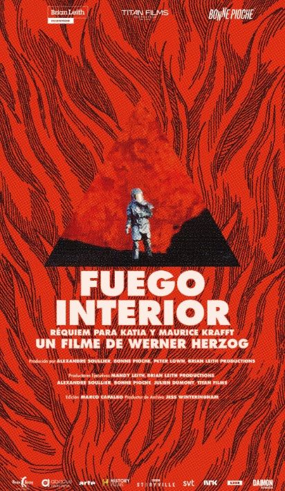 Fuego interior: Réquiem para Katia y Muarice Kraft : Póster