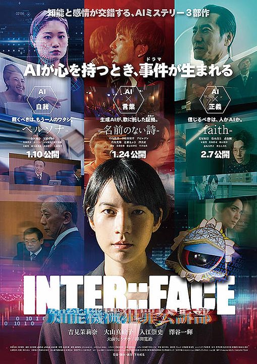 INTER::FACE Chinō Kikai Hanzai Kōso-bu 01 - Persona : Póster