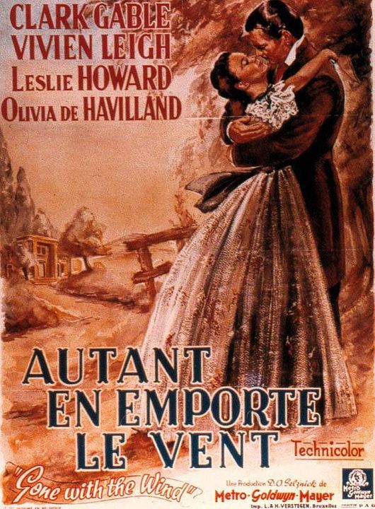 Lo que el viento se llevó : Póster Victor Fleming, Vivien Leigh