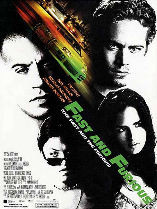 Rápido y Furioso : Póster Rob Cohen, Paul Walker
