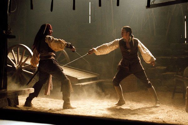Piratas del Caribe: La maldición del Perla Negra : Foto Johnny Depp, Orlando Bloom