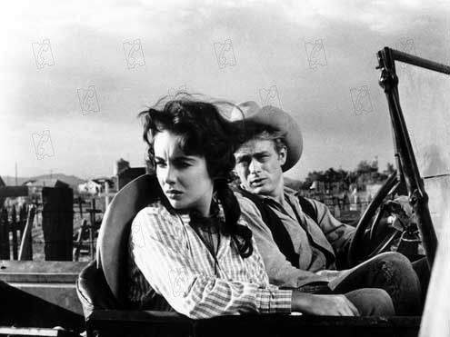 Foto George Stevens, Elizabeth Taylor, James Dean