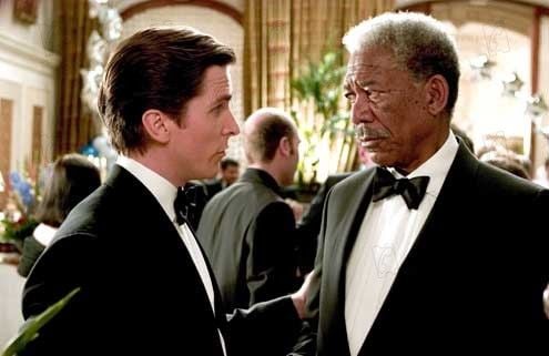 Batman inicia : Foto Morgan Freeman, Christopher Nolan, Christian Bale