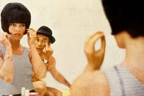 Foto Jean-Luc Godard, Michel Piccoli, Brigitte Bardot