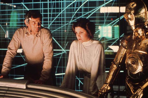 Star Wars: Episodio IV - Una nueva esperanza : Foto Anthony Daniels, Carrie Fisher