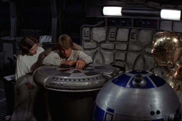 Star Wars: Episodio IV - Una nueva esperanza : Foto Kenny Baker, Anthony Daniels, Mark Hamill, Carrie Fisher