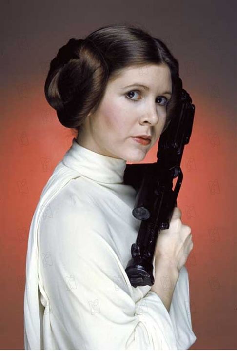 Star Wars: Episodio IV - Una nueva esperanza : Foto George Lucas, Carrie Fisher