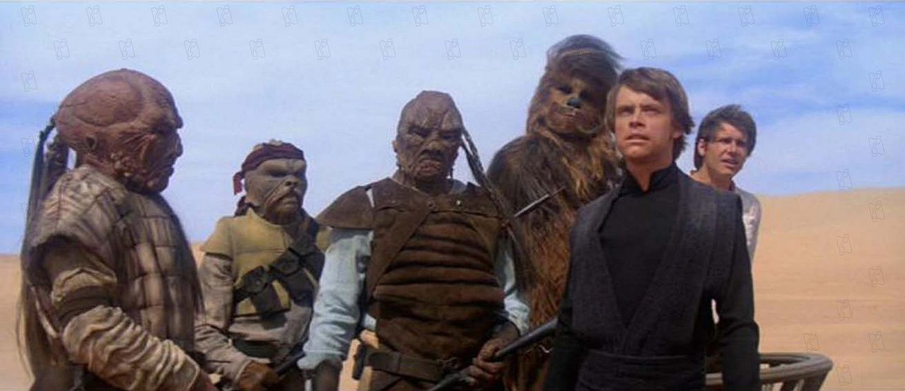 Star Wars: Episodio VI - El retorno del Jedi : Foto Mark Hamill, Harrison Ford, Peter Mayhew