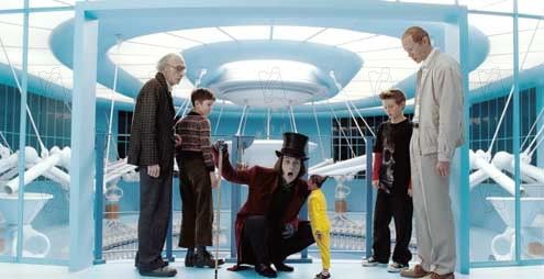 Charlie y la fábrica de chocolate : Foto Tim Burton, Johnny Depp, Freddie Highmore